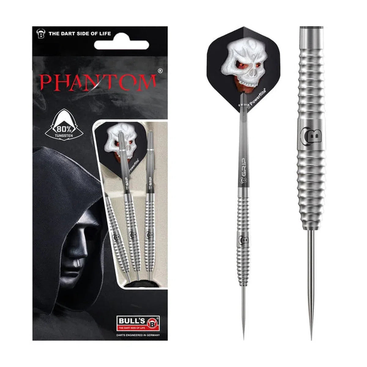 Bull's DE Phantom PT3 80% Tungsten Steel Tip Darts