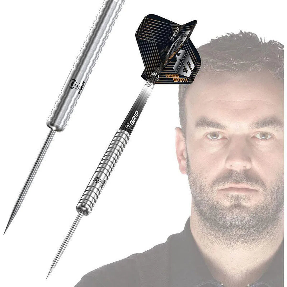 Bull's DE Ross Smith 90% Tungsten Steel Tip Darts