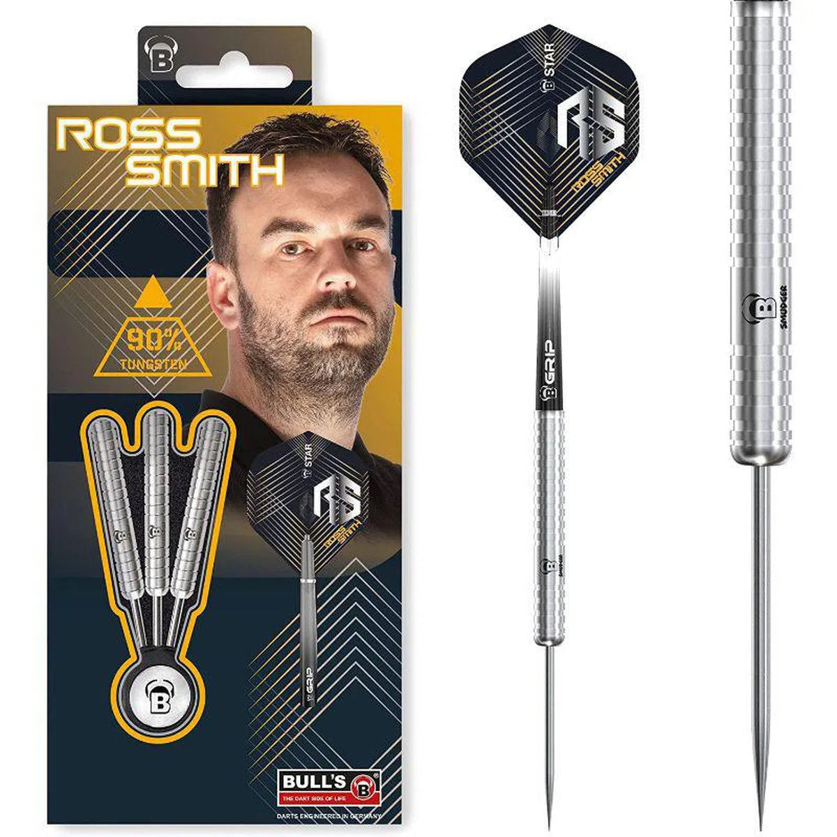Bull's DE Ross Smith 90% Tungsten Steel Tip Darts