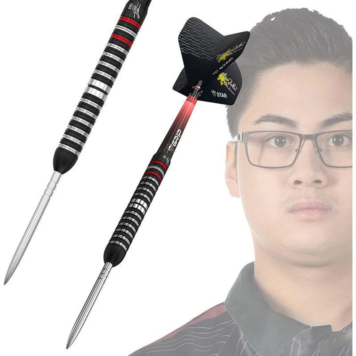 Bull's DE RowbyJohn Rodiguez 90% Tungsten Steel Tip Darts