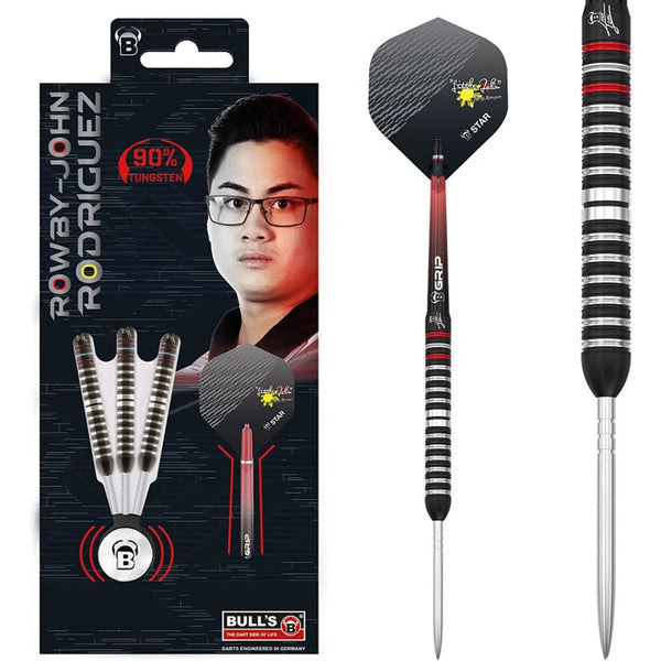 Bull's DE Rowby-John Rodiguez 90% Tungsten Steel Tip Darts-1-23 GRAM-Premier Darts