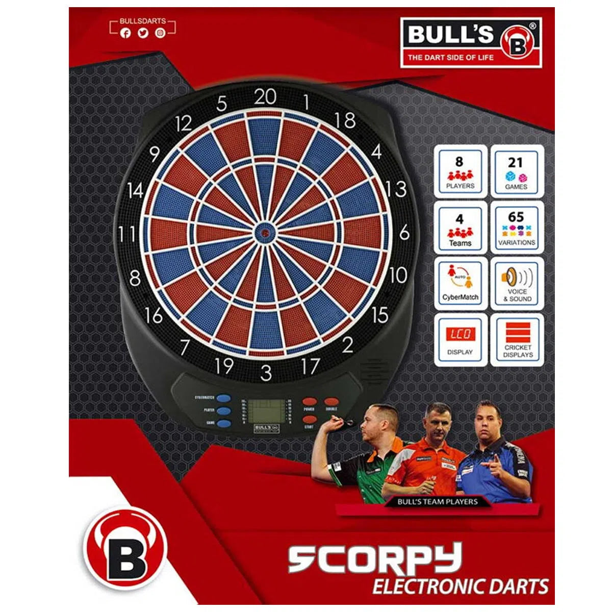 Bulls DE Scorpy Electonic Dart Board