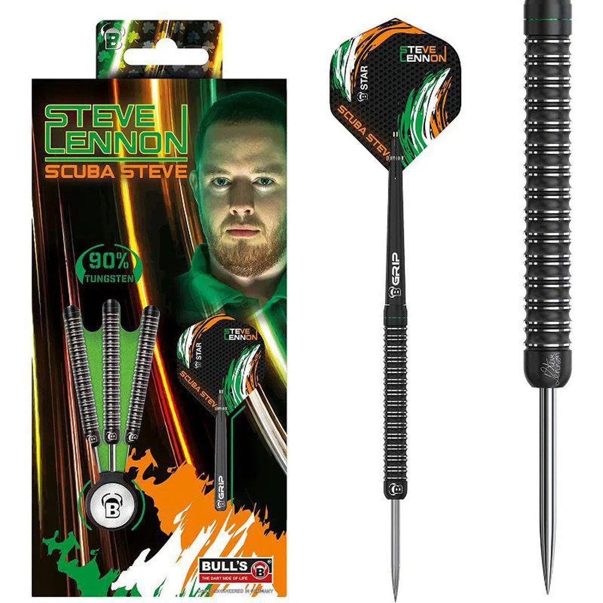 Bull's DE Steve Lennon 90% Tungsten Steel Tip Darts