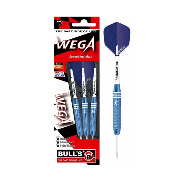 Bull's DE Wega Blue Brass Steel Tip Darts-1-20 GRAM-Premier Darts