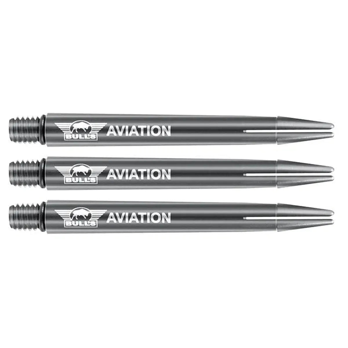 Bull's NL Aviation Shafts-9-Grey Aluminium-Medium-Premier Darts