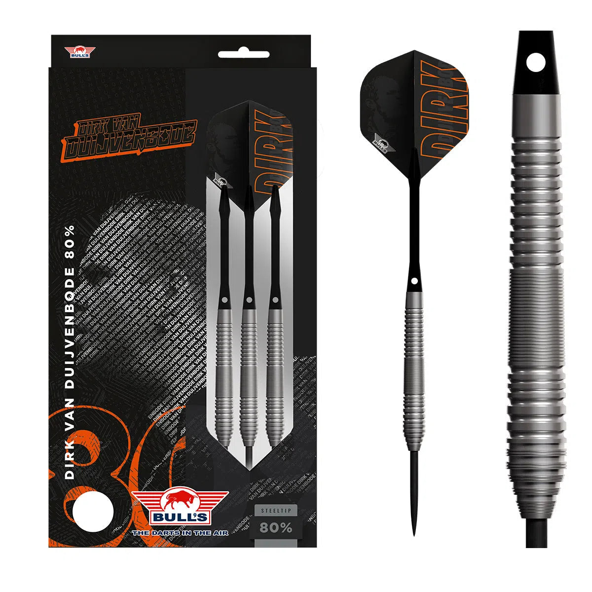 Bull's NL Dirk van Duijvenbode 80% Tungsten Steel Tip Darts