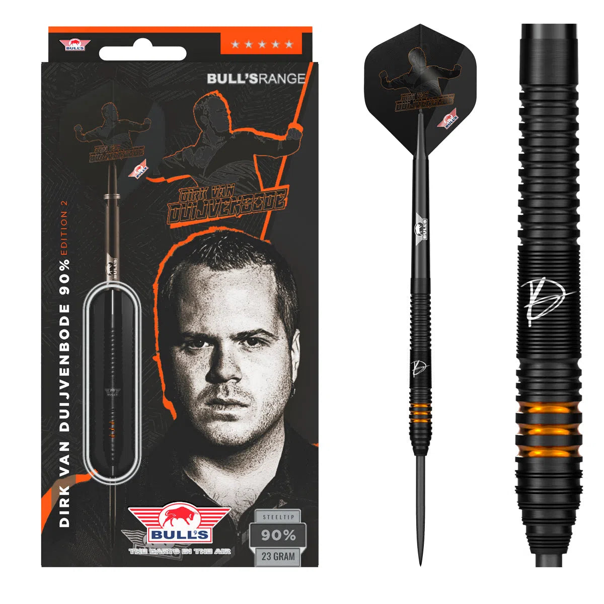 Bull's NL Dirk van Duijvenbode Edition 2 90% Tungsten Steel Tip Darts