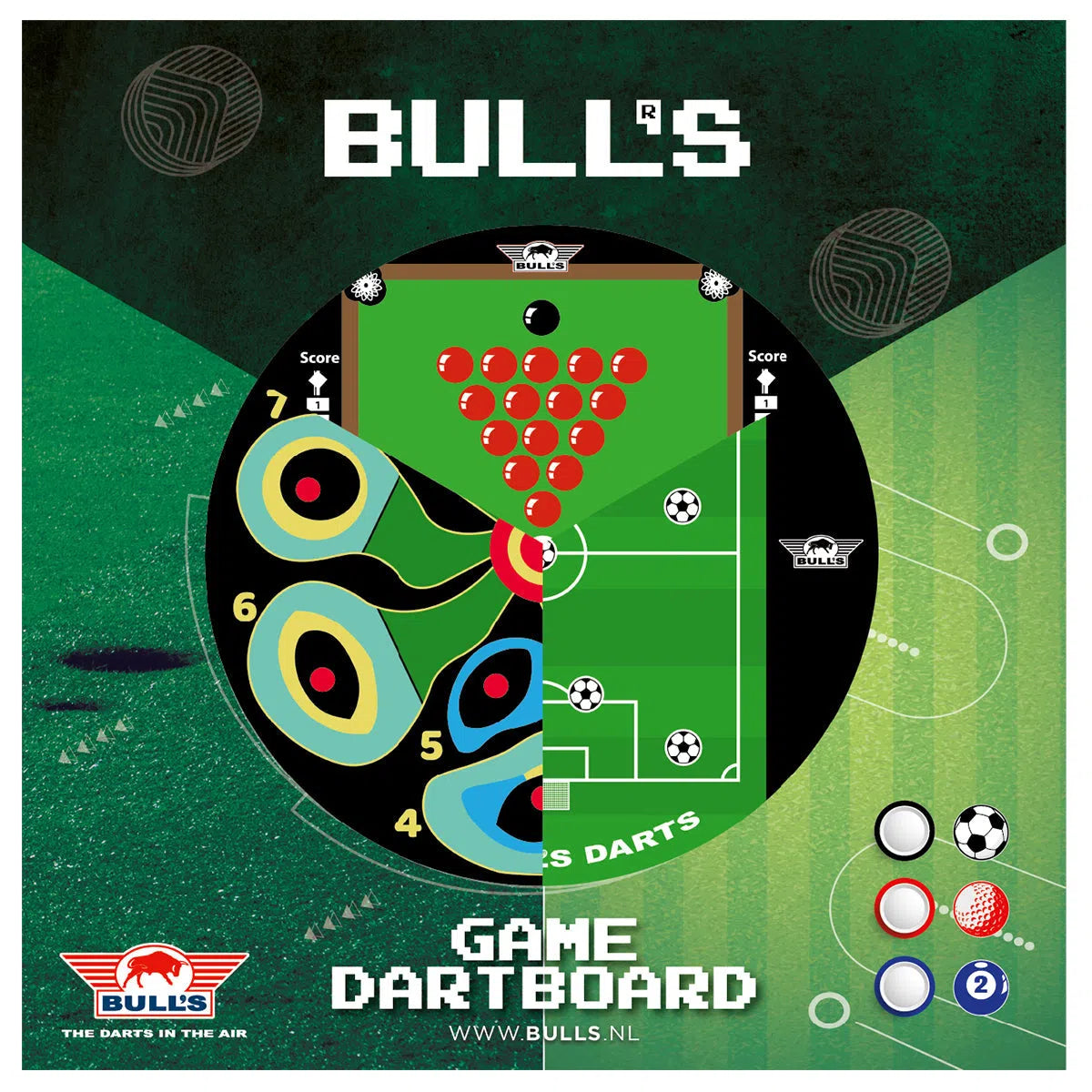 Bull's NL Game Board Football Dartboard