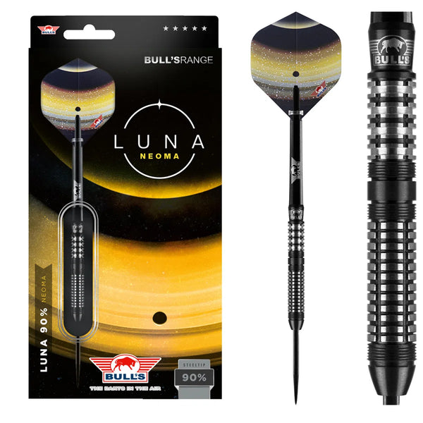 Bull's NL Luna Neoma 90% Tungsten Steel Tip Darts-1-23 GRAM-Premier Darts