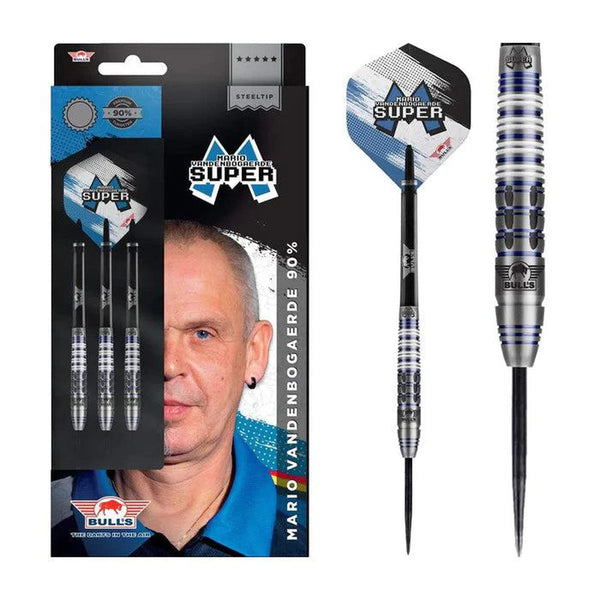 Bull's NL Mario Vandenbogaerde 90% Tungsten Steel Tip Darts-1-22 GRAM-Premier Darts