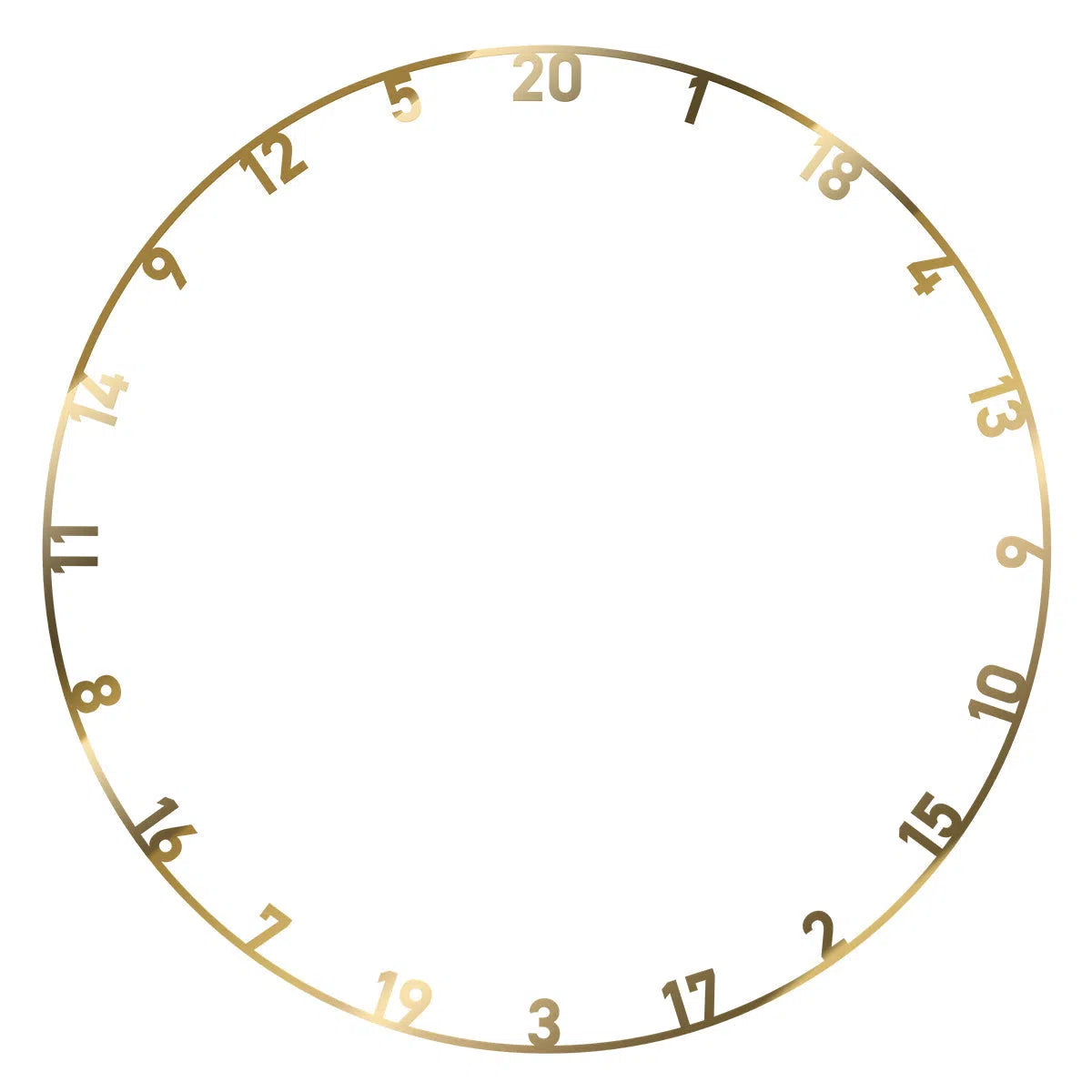 Bull's NL Gold Metal Number Ring