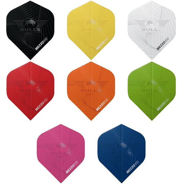 Bull's NL Mezzo Standard No2 Flights 5 Pack-1-Black-Premier Darts