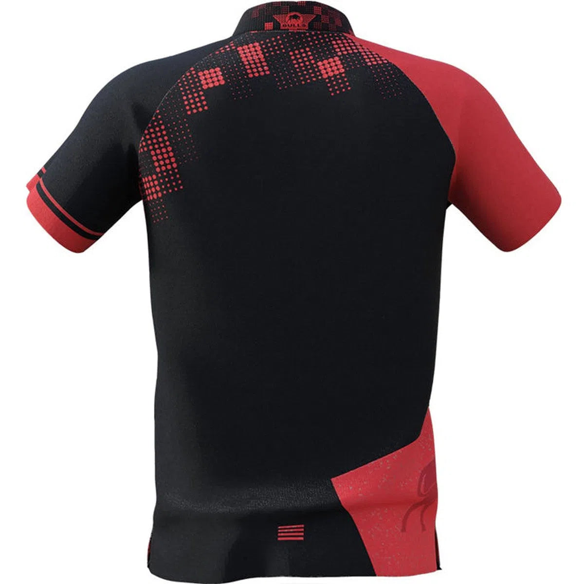 Bull's NL Plain Black and Red Shirt