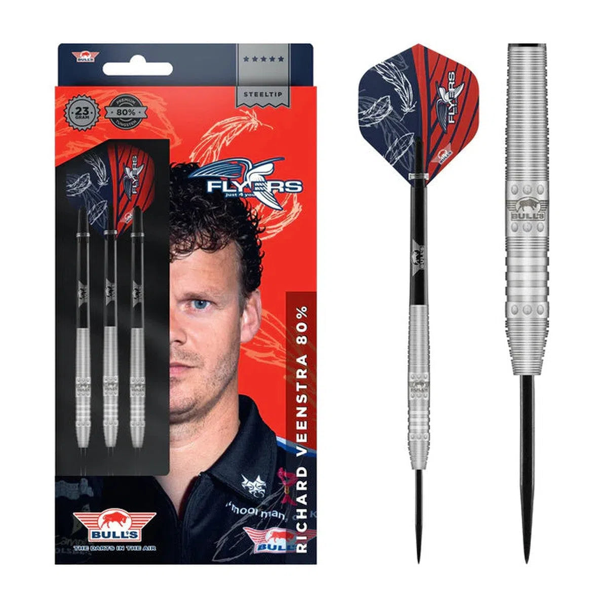 Bull's NL Richard Veenstra 80% Tungsten Steel Tip Darts