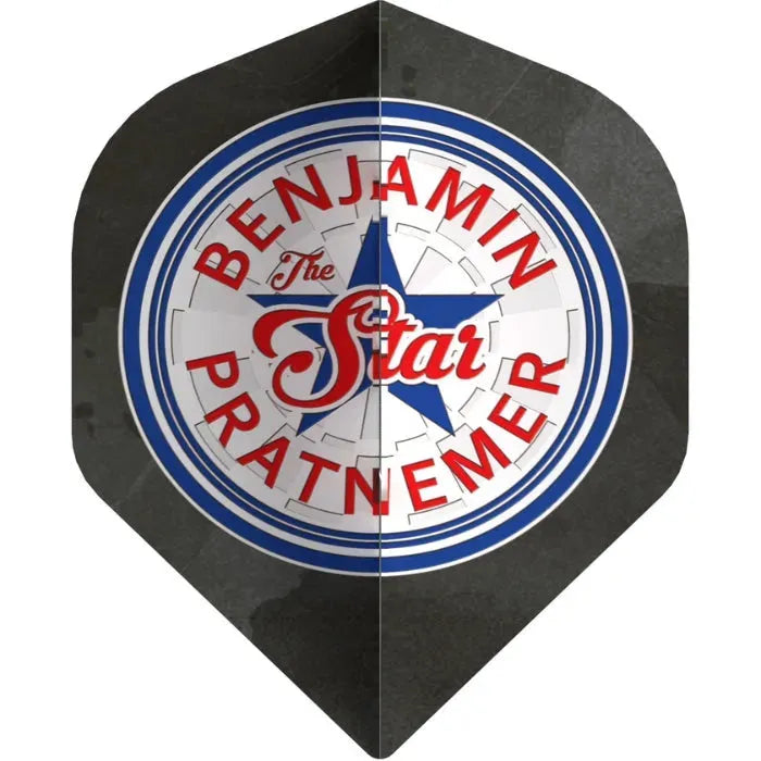 Bull's NL Series 100 Benjamin Pratnemer 90 Grey No2 Flights-1-Premier Darts