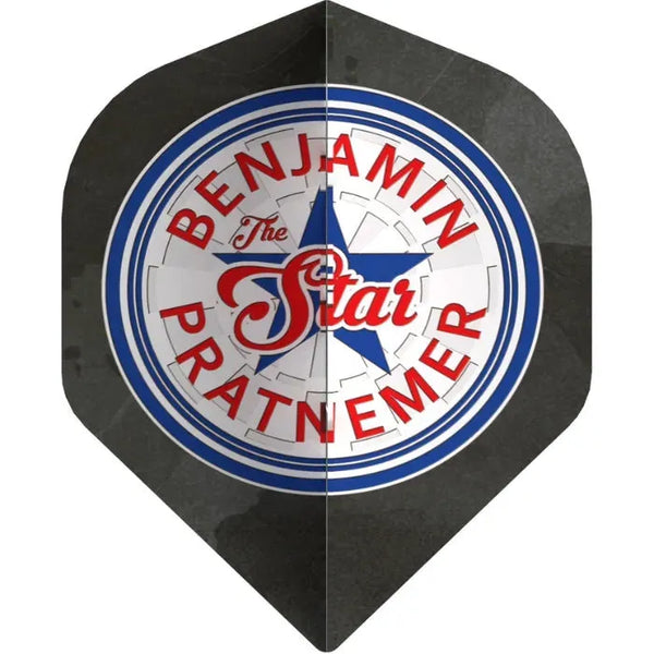 Bull's NL Series 100 Benjamin Pratnemer 90 Grey No2 Flights-1-Premier Darts