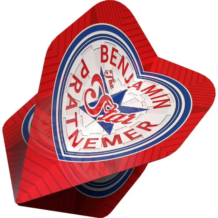 Bull's NL Series 100 Benjamin Pratnemer 90 Red No2 Flights-2-Premier Darts