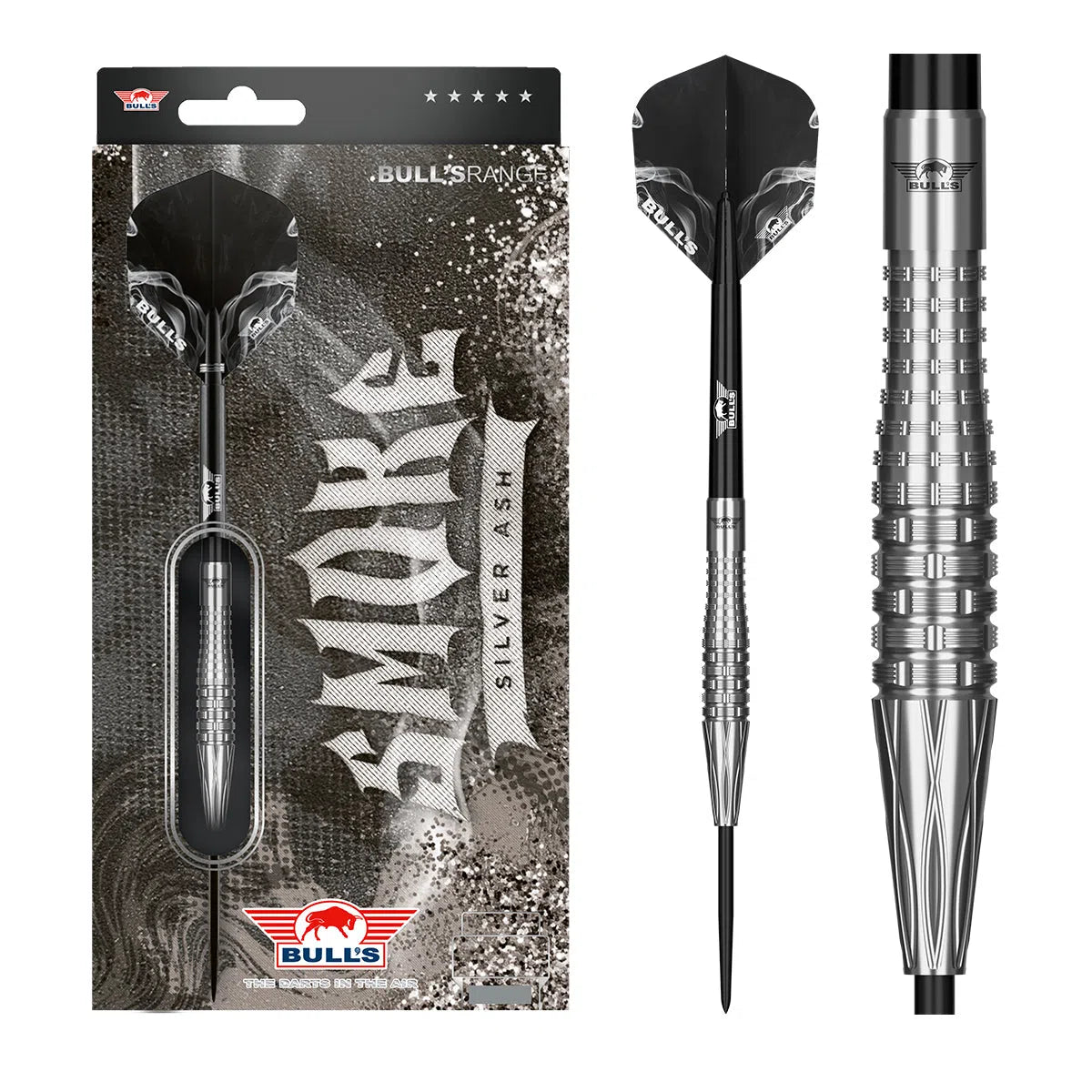 Bull's Smoke Silver Ash 90% Tungsten Steel Tip Darts