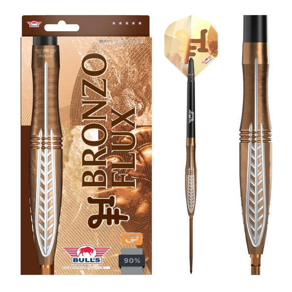 Bull's NL Bronzo Flux CP 90% Tungsten Steel Tip Darts-1-23 GRAM-Premier Darts