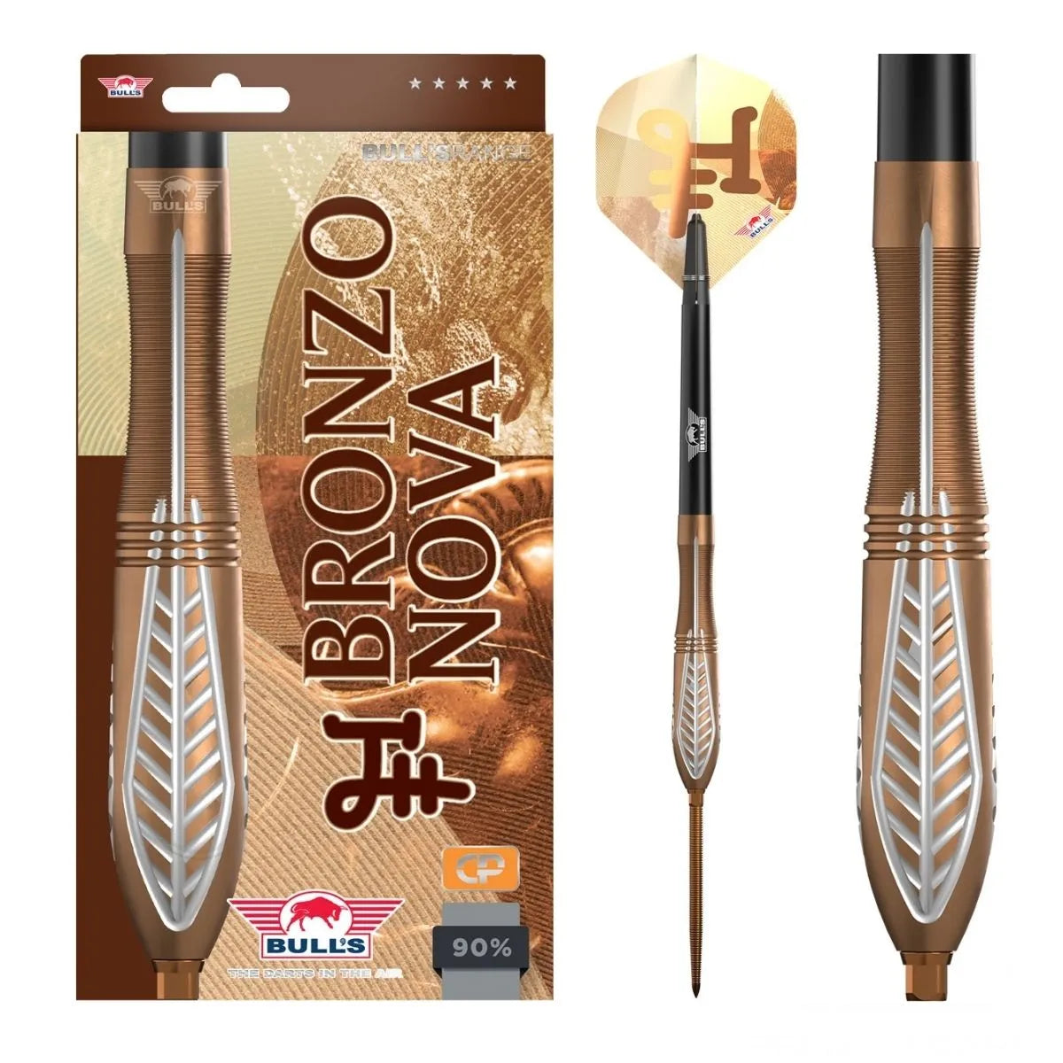 Bull's NL Bronzo Nova CP 90% Tungsten Steel Tip Darts-1-22 GRAM-Premier Darts