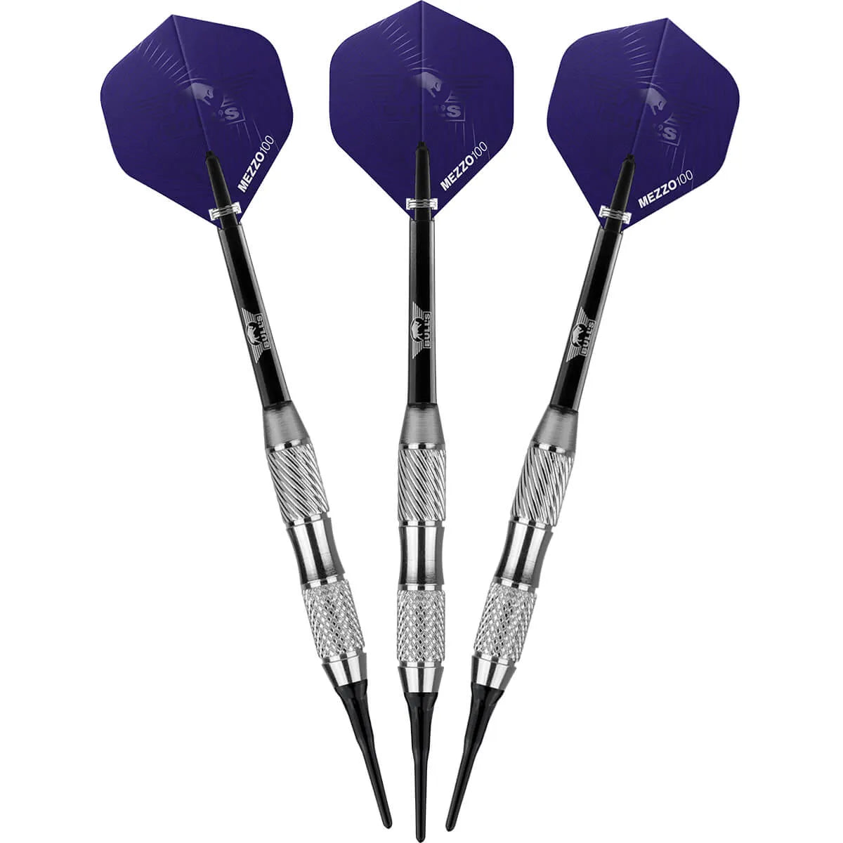 Bull's NL Charge Purple Nickel Coated Brass Soft Tip Darts-2-18 GRAM-Premier Darts