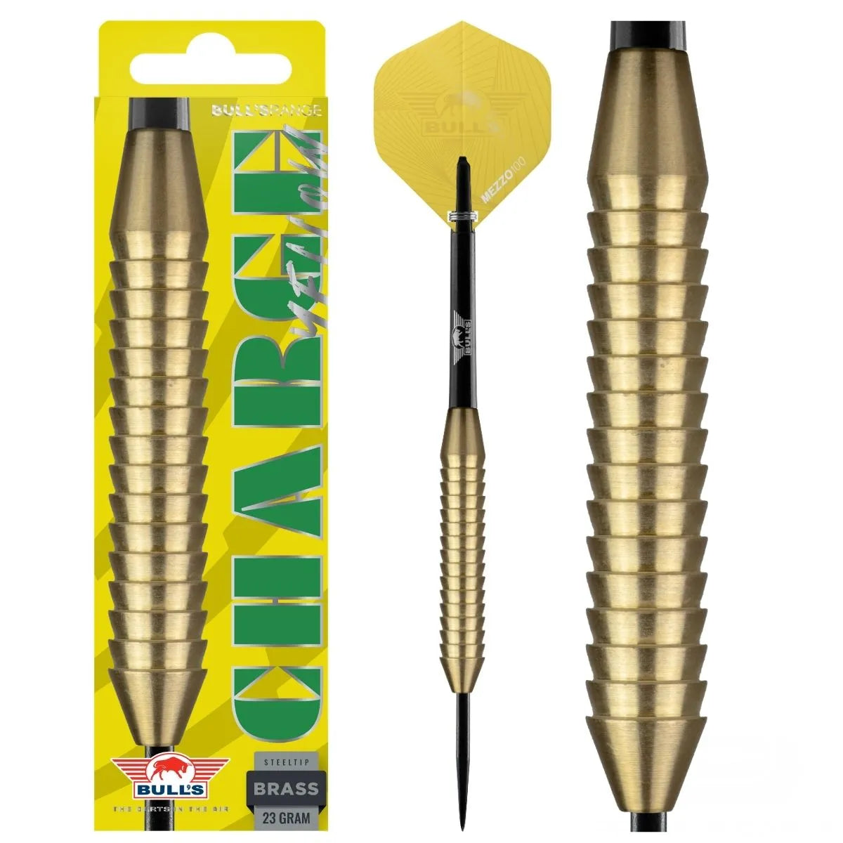 Bull's NL Charge Yellow Brass Steel Tip Darts-5-23 GRAM-Premier Darts