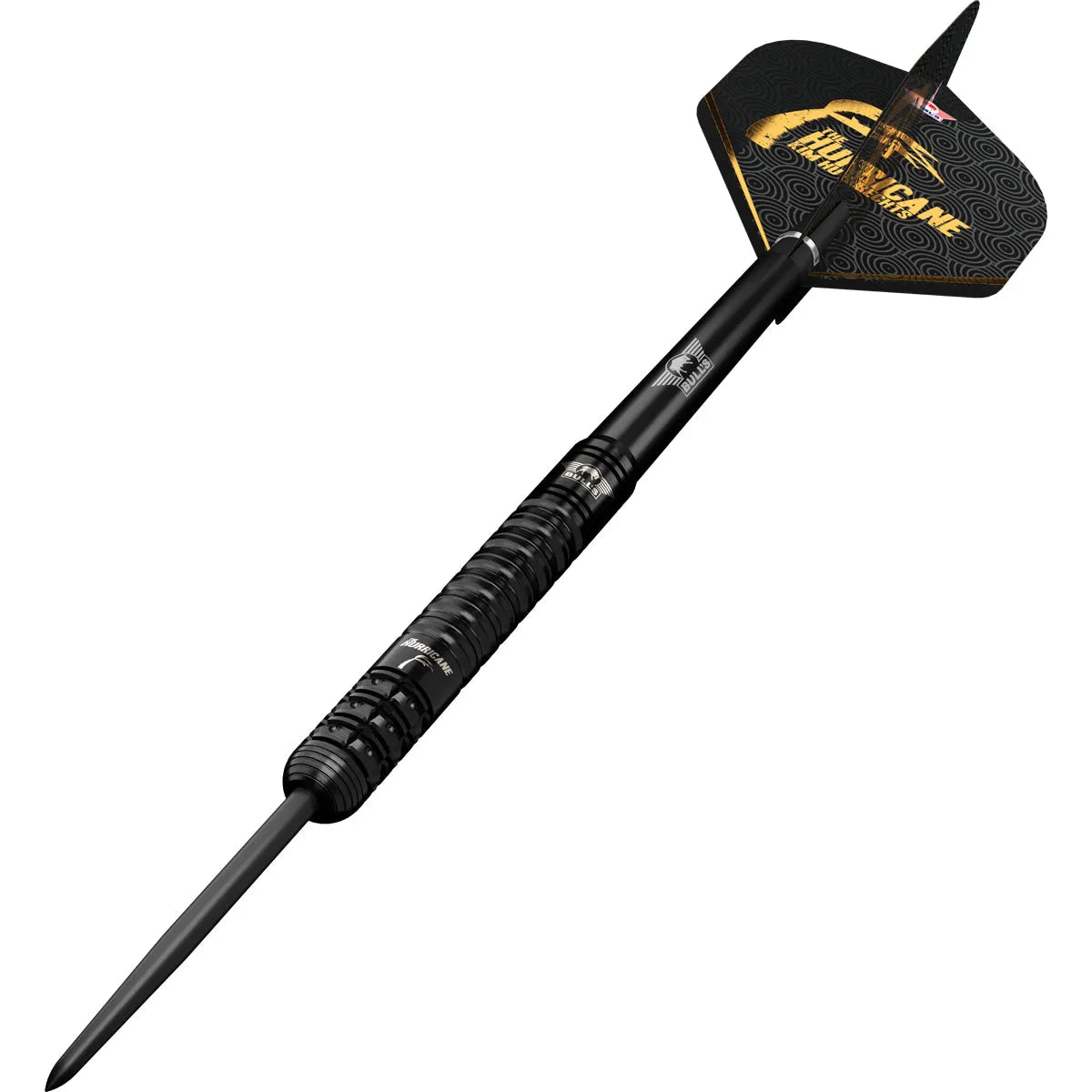 Bull's NL Kim Huybrechts E2 Black 90% Tungsten Steel Tip Darts-2-23 GRAM-Premier Darts