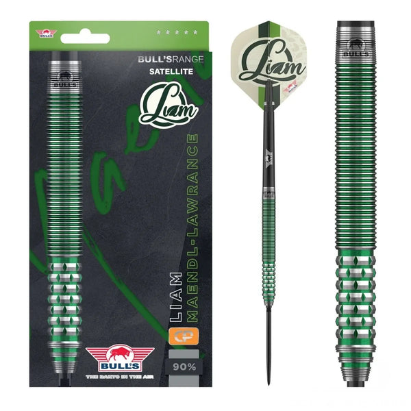 Bull's NL Liam Maendl-Lawrance CP 90% Tungsten Steel Tip Darts-1-23 GRAM-Premier Darts