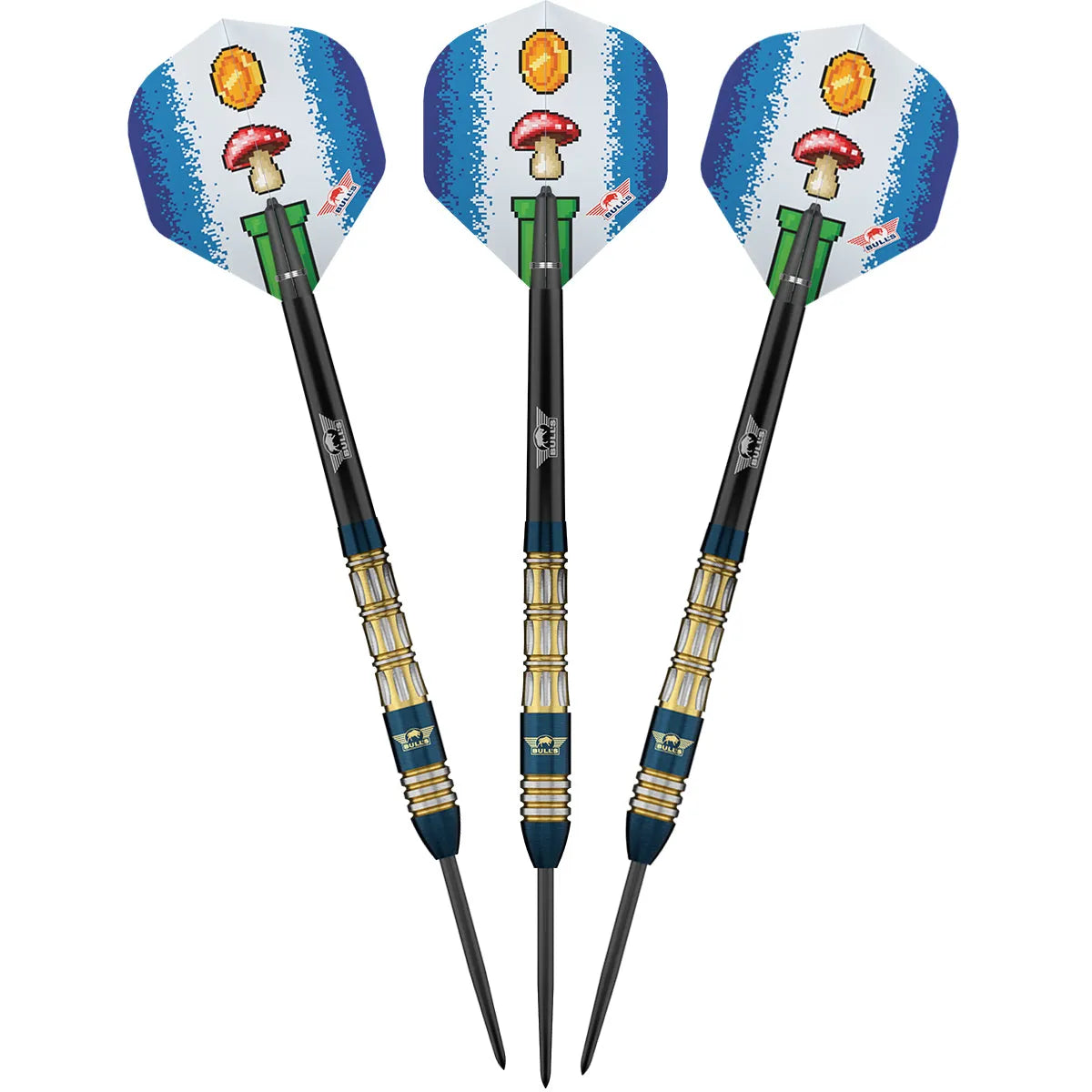 Bull's NL Mario Vandenbogaerde E3 90% Tungsten Steel Tip Darts-4-22 GRAM-Premier Darts