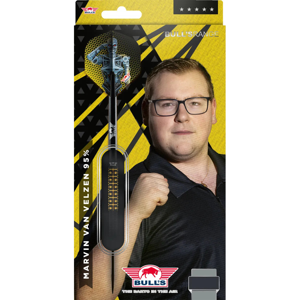 Bull's NL Marvin van Velzen 95% Tungsten Steel Tip Darts