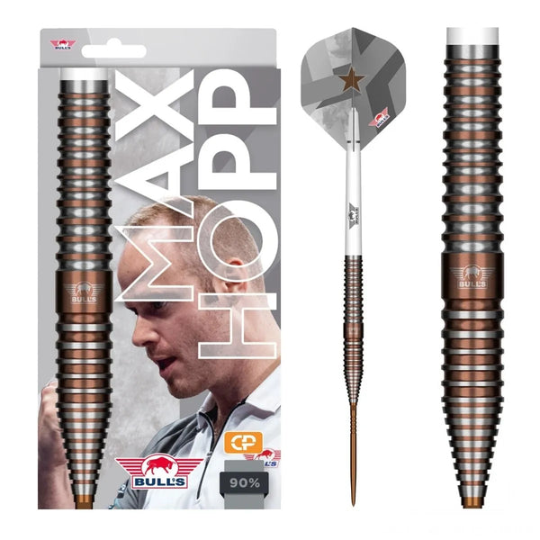 Bull's NL Max Hopp E5 CP 90% Tungsten Steel Tip Darts-1-22 GRAM-Premier Darts