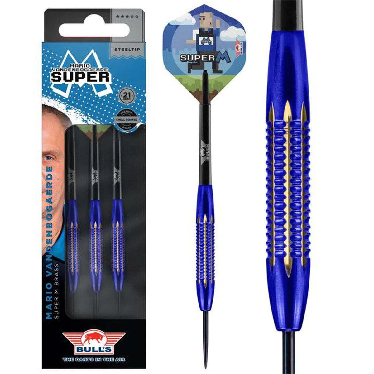 Bull's NL Mario Vandenbogaerde SC Brass Steel Tip Darts