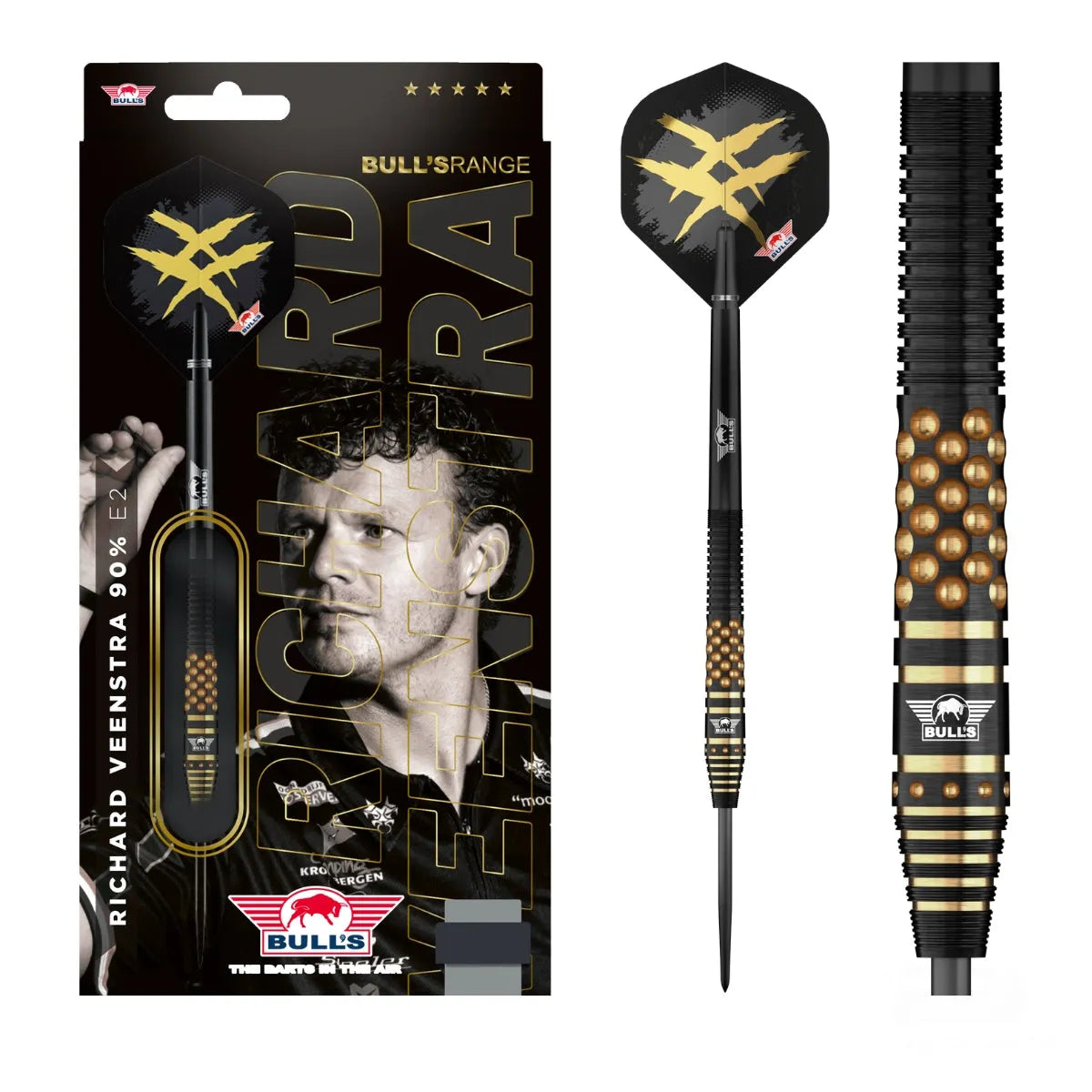 Bull's NL Richard Veenstra E2 90% Tungsten Steel Tip Darts