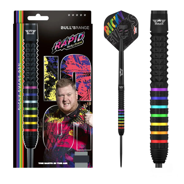Bull's NL Ricky Evans 95% Tungsten Steel Tip Darts-1-23 GRAM-Premier Darts