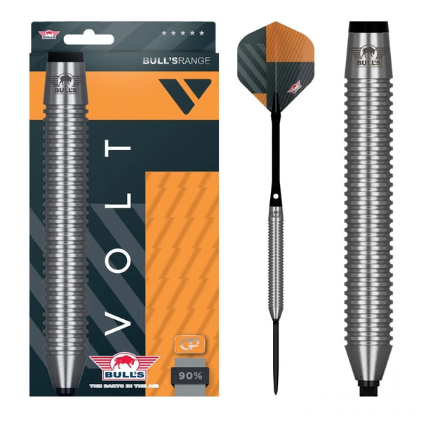 Bull's NL Volt Orange CP 80% Tungsten Steel Tip Darts-1-21 GRAM-Premier Darts