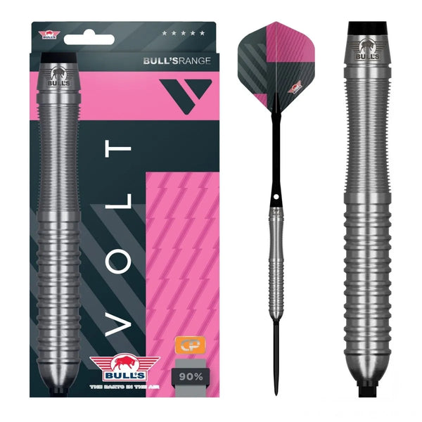 Bull's NL Volt Pink CP 80% Tungsten Steel Tip Darts-1-22 GRAM-Premier Darts