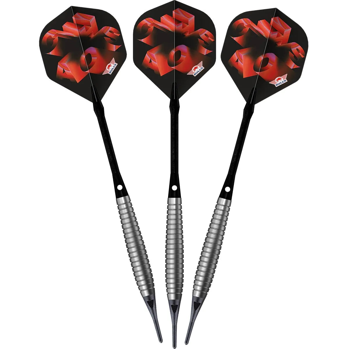 Bull's NL Chaos Red 90% Tungsten Soft Tip Darts