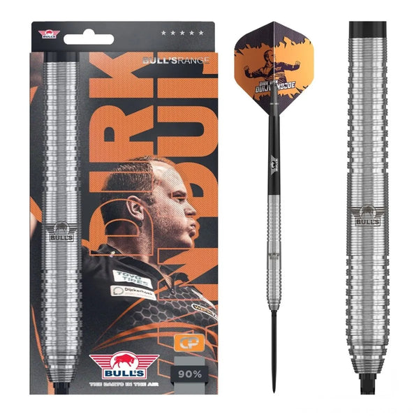 Bull's NL Dirk van Duijvenbode Original CP 90% Tungsten Steel Tip Darts-1-22 GRAM-Premier Darts