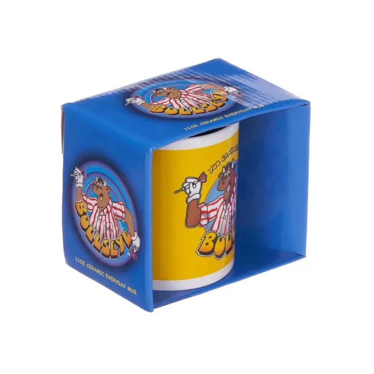 Bullseye Mug Gift Box-2-Yellow Logo-Premier Darts
