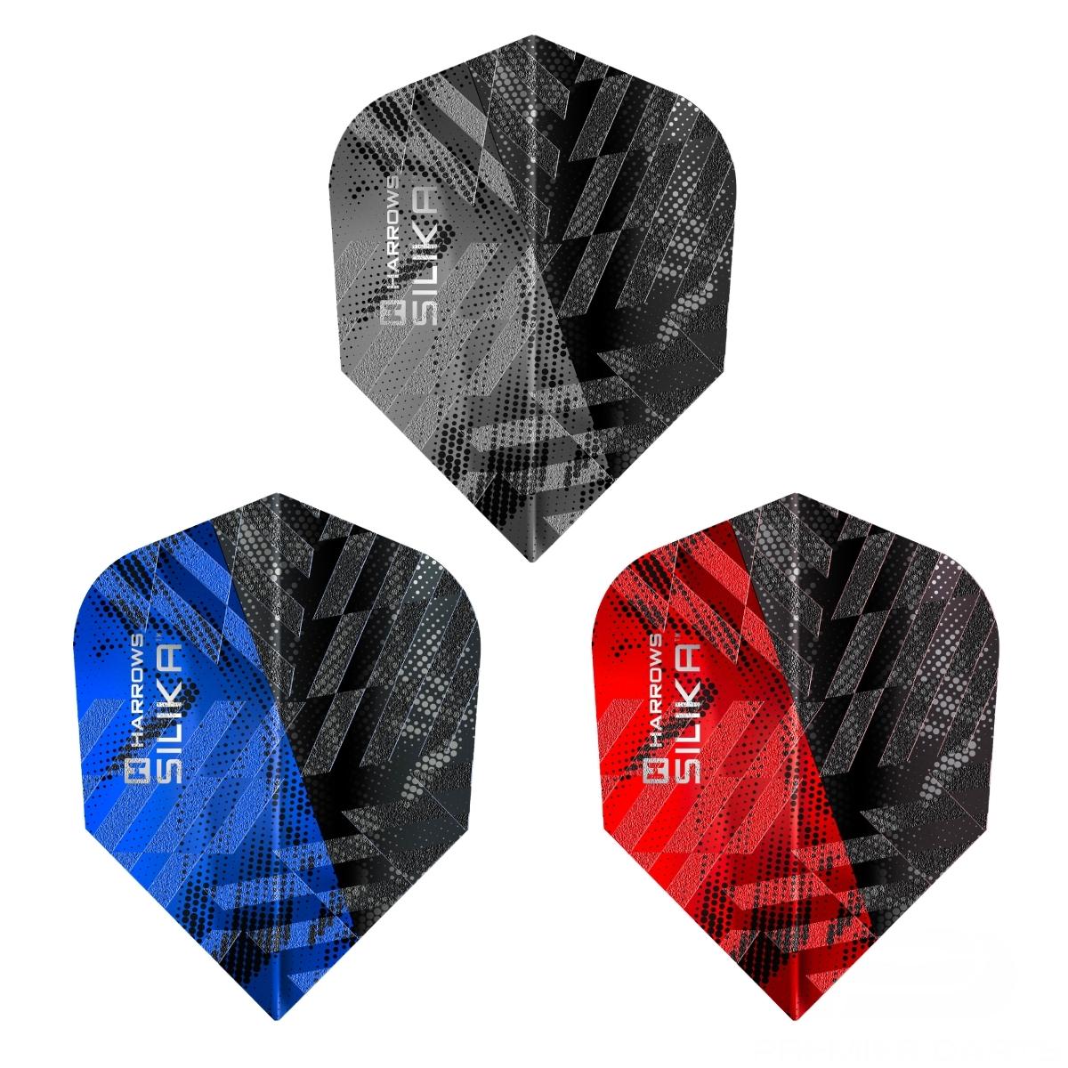 Harrows Core 90 Silika Standard Flights-1-Blue-Premier Darts