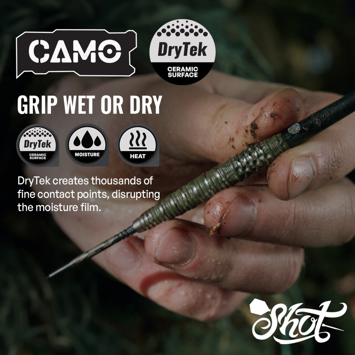 Shot Camo Ghillie TP 90% Tungsten Steel Tip Darts-4-23 GRAM-Premier Darts