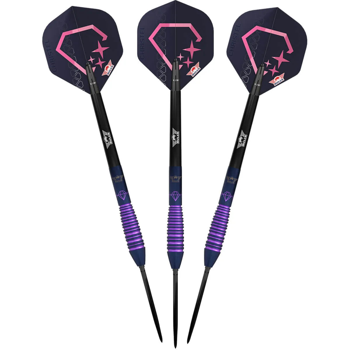 Bull's NL Christel Timmermans E1 CP 90% Tungsten Steel Tip Darts-4-25 GRAM-Premier Darts