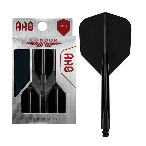 Condor Axe Black Small Flights-1-Black-Short-Premier Darts