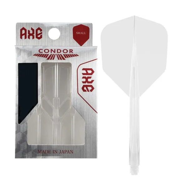Condor Axe Clear Small Flights-1-Clear-Short-Premier Darts