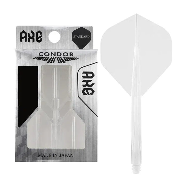 Condor Axe Clear Standard Flights-1-Clear-Short-Premier Darts