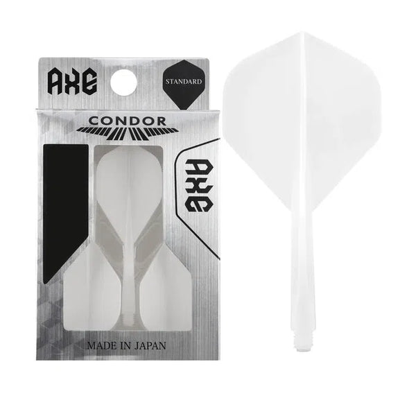 Condor Axe White Standard Flights-1-White-Short-Premier Darts