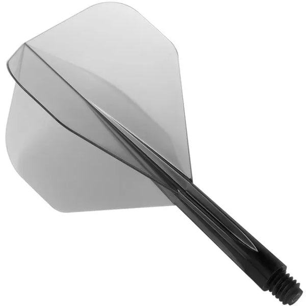 Condor Zero Stress Clear Black Standard Flights-1-Clear Black-Short-Premier Darts