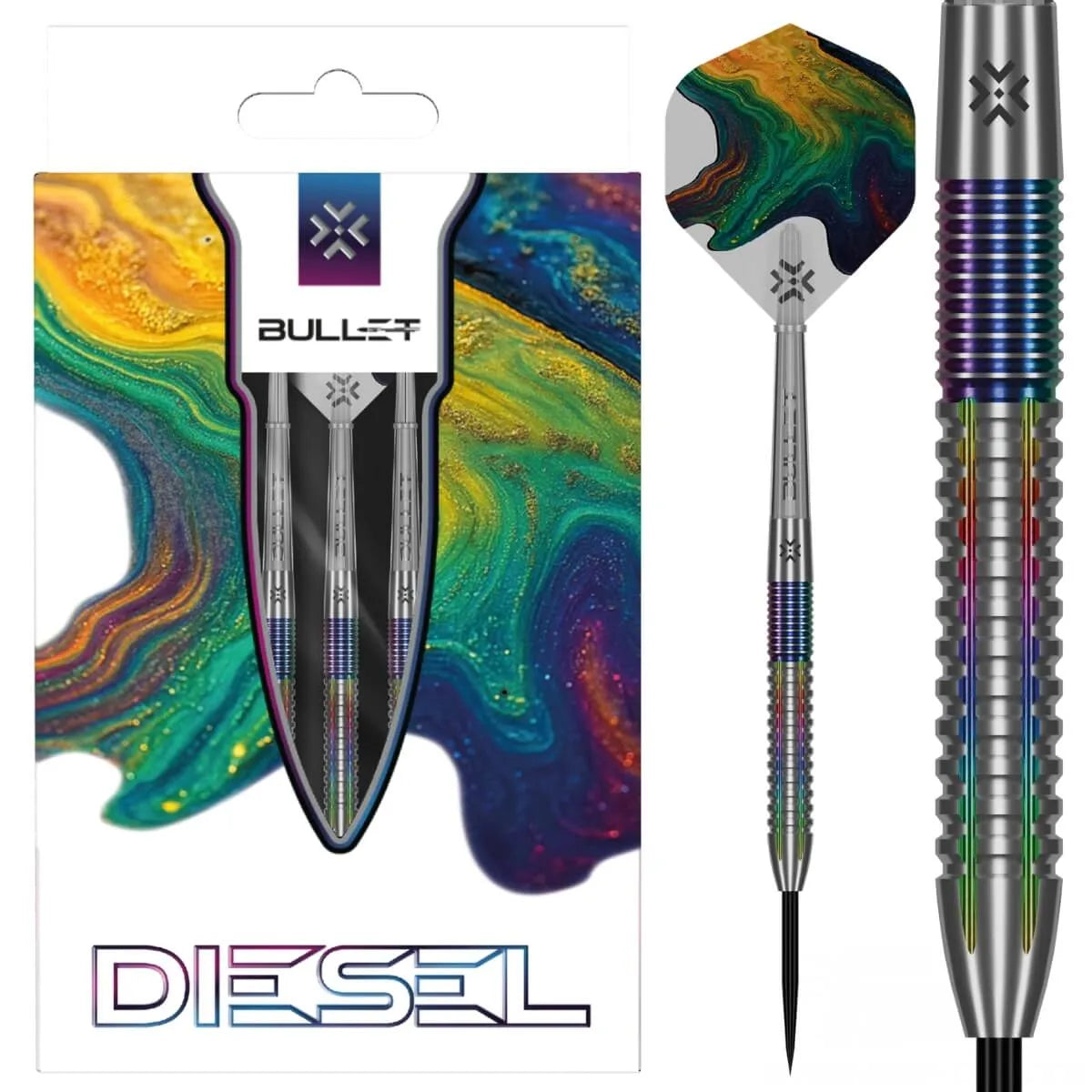 Bullet Diesel V2 85% Tungsten Steel Tip Darts-1-21 GRAM-Premier Darts