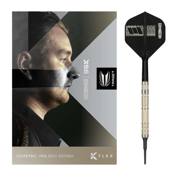 Target Darts Dimitri Van Den Bergh 95K 95% Tungsten Soft Tip Darts-1-19 GRAM-Premier Darts
