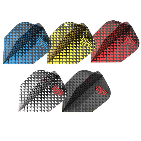 DW Altitude Standard No6 Dart Flights x3 Sets-1-Black-Premier Darts
